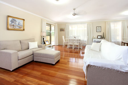 Before and after lounge 1 Brisbane real estate photography - before shot