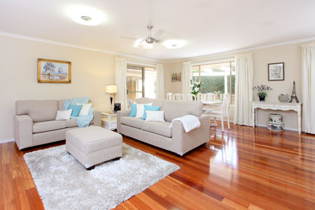 Before and after lounge shot 2 Brisbane real estate photography - after shot